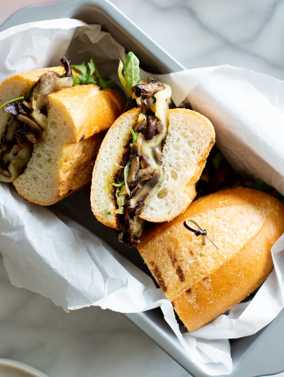 The Philly Cheese Mushroom Sandwich