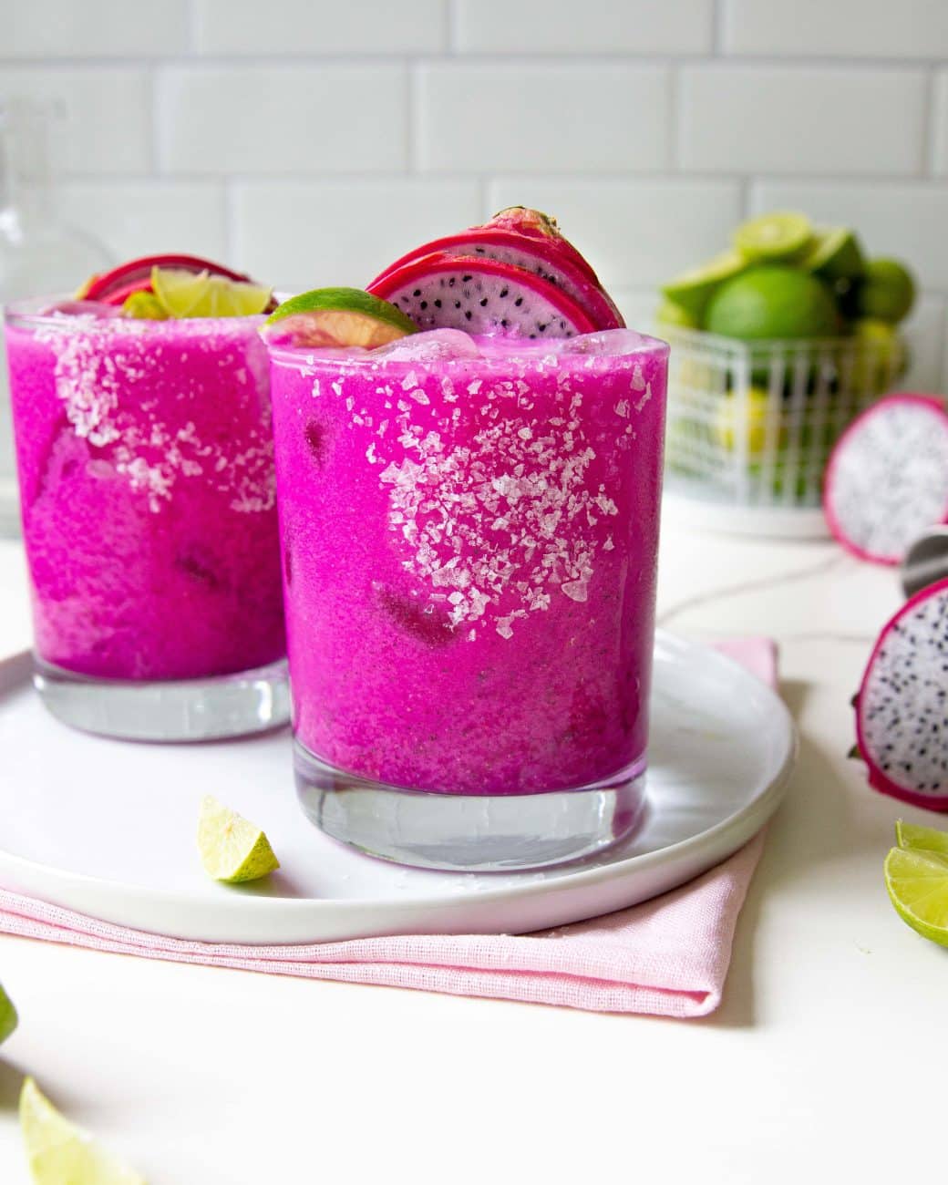 Pink Dragon Fruit Margarita