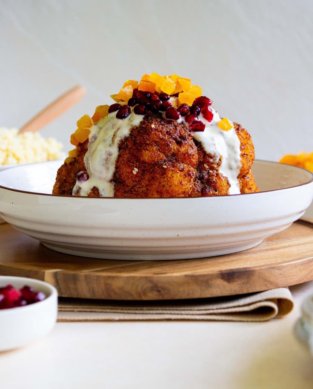 Za’atar Spiced Whole Roasted Cauliflower