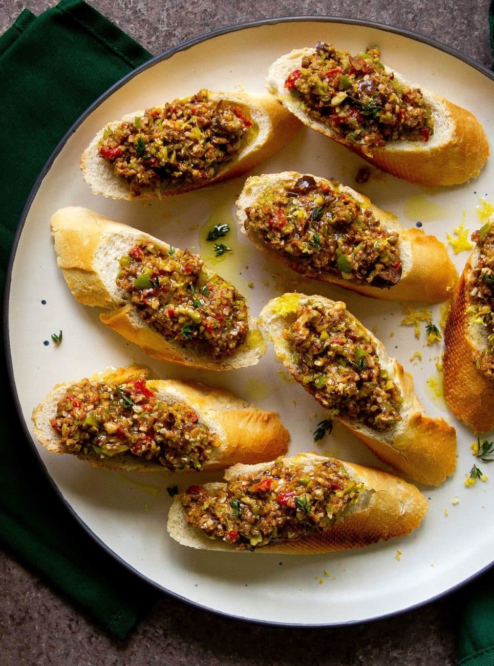 Olive Tapenade Crostini