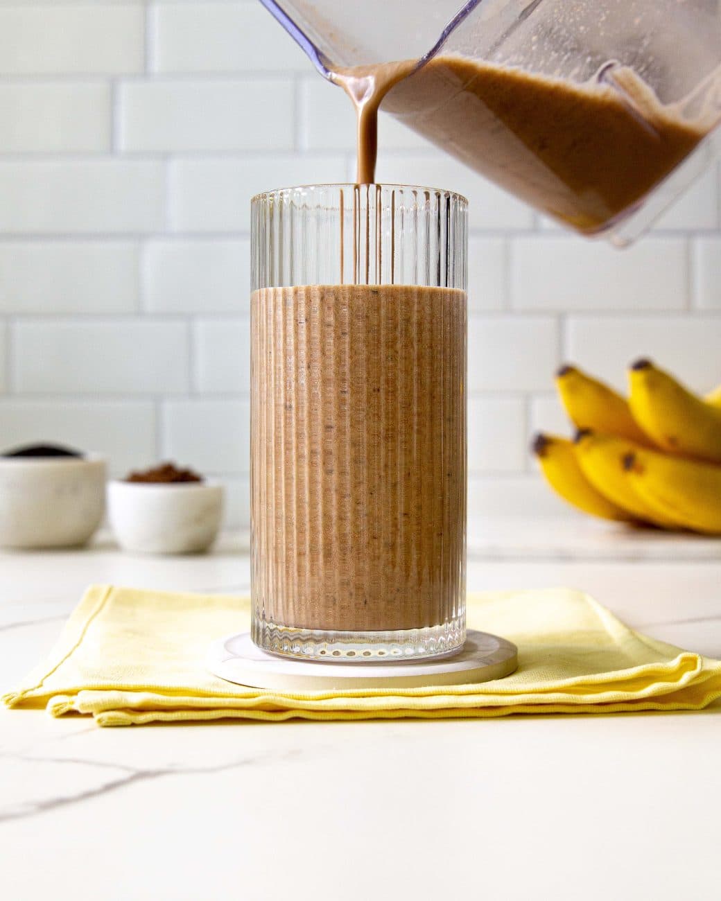 Chocolate Mushroom Banana Smoothie